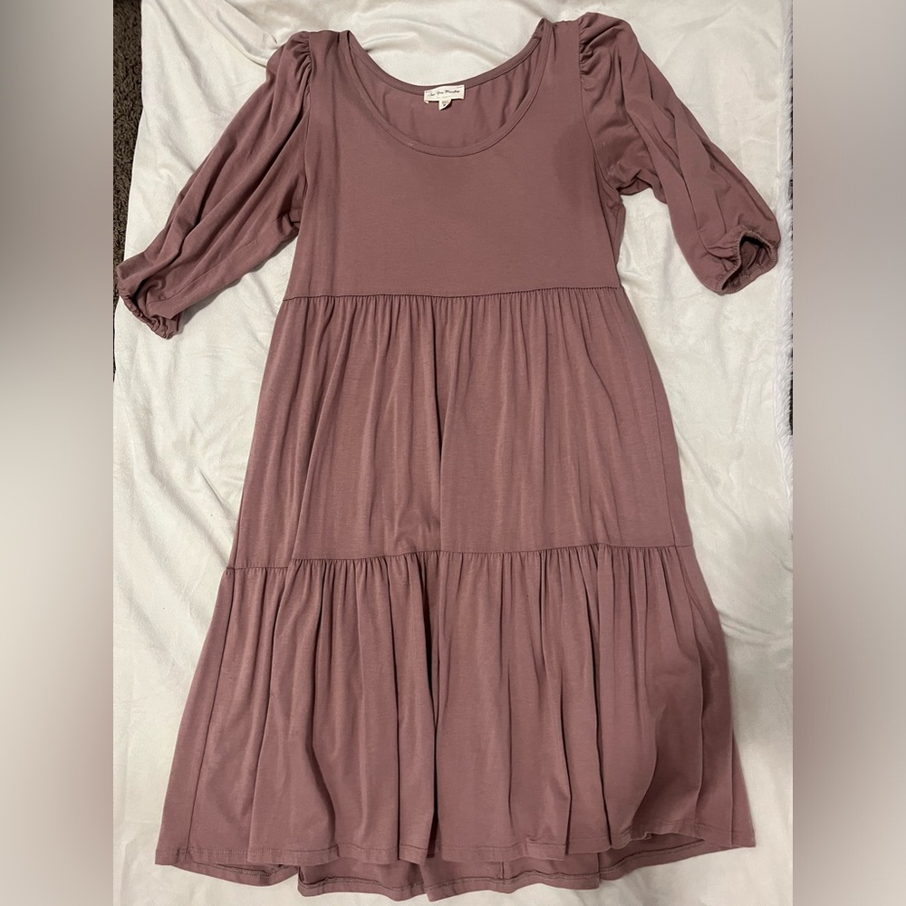 Blush Pink See You Monday long dress